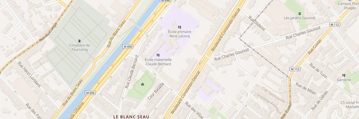 Plan du 264 Bd Constantin Descat à Tourcoing