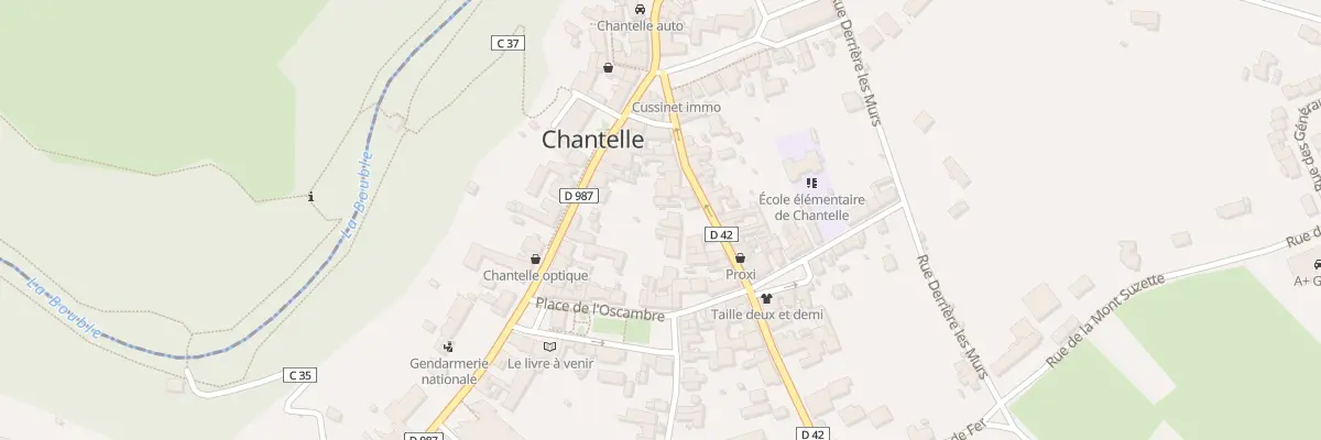 Plan du 6 Pl du Onze Novembre à Chantelle