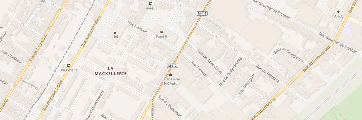 Plan du 107 Rue de la Mackellerie à Roubaix
