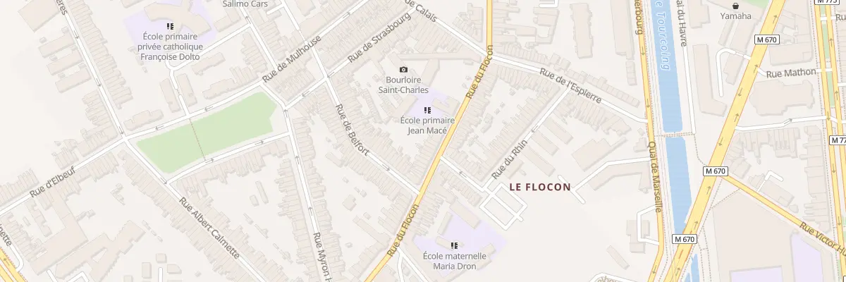 Plan du 66 Rue du Flocon à Tourcoing