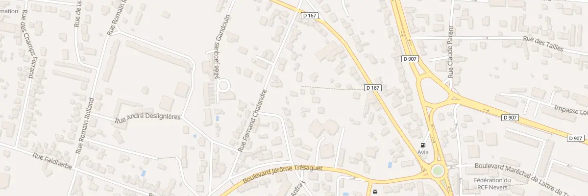 Plan du 135 Rue de Vauzelles à Nevers
