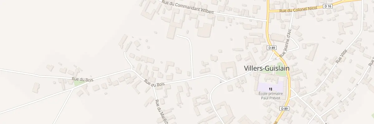 Plan du 6T Rue du Bois à Villers-Guislain