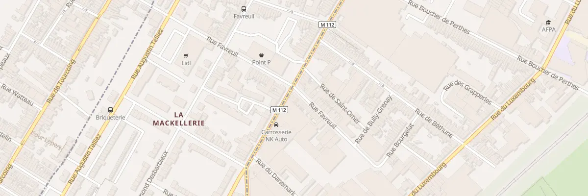 Plan du 105 Rue de la Mackellerie à Roubaix
