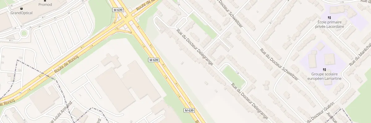 Plan du 28 Rue du Docteur Delegrange à Neuville-en-Ferrain