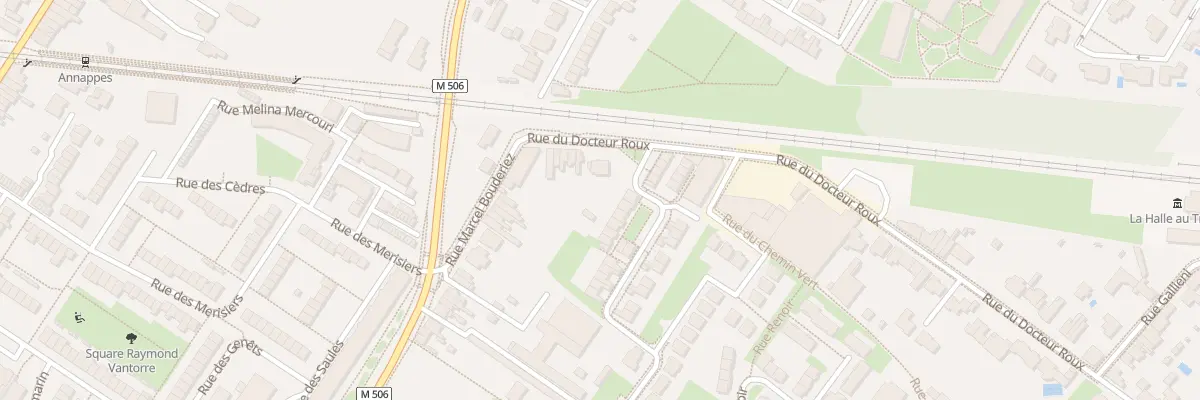 Plan du 12 Rue du Docteur Roux à Villeneuve-d’Ascq