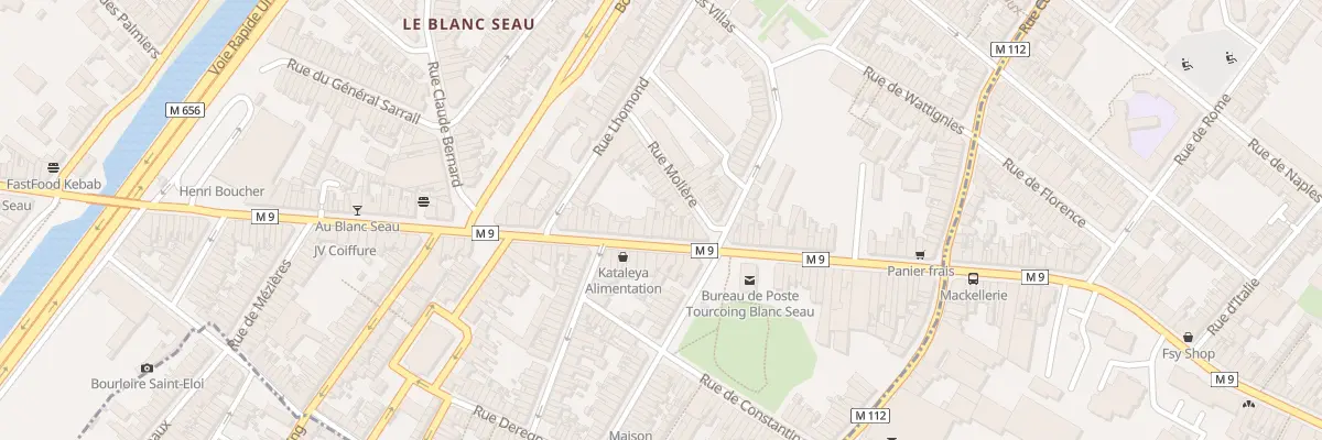 Plan du 121 Rue de Mouvaux à Tourcoing