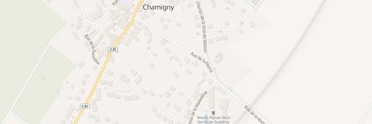Plan du 9 Rue de la Marne à Chamigny