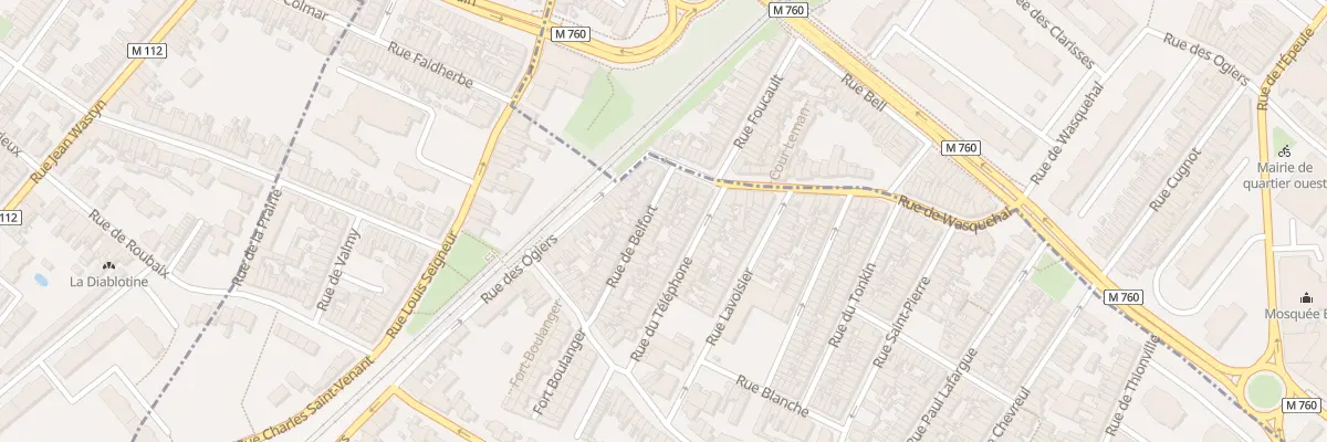 Plan du 34 Rue de Belfort à Croix