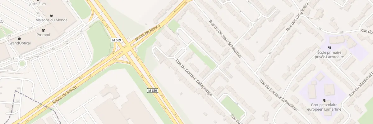 Plan du 7 Rue du Docteur Delegrange à Neuville-en-Ferrain
