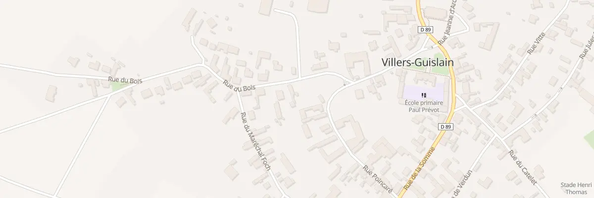 Plan du 3 Rue du Bois à Villers-Guislain
