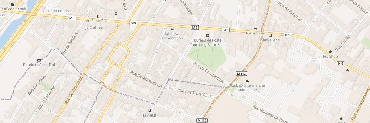 Plan du 20 Rue de Constantine à Tourcoing