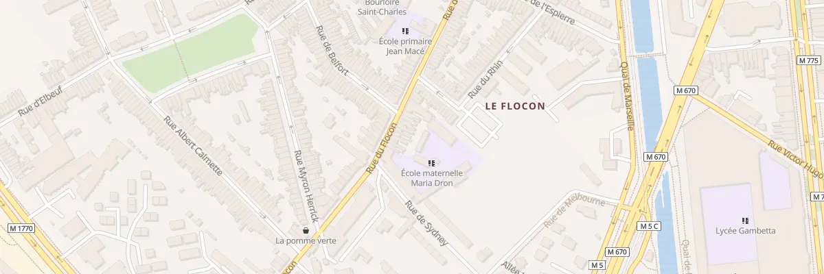 Plan du 111 Rue du Flocon à Tourcoing