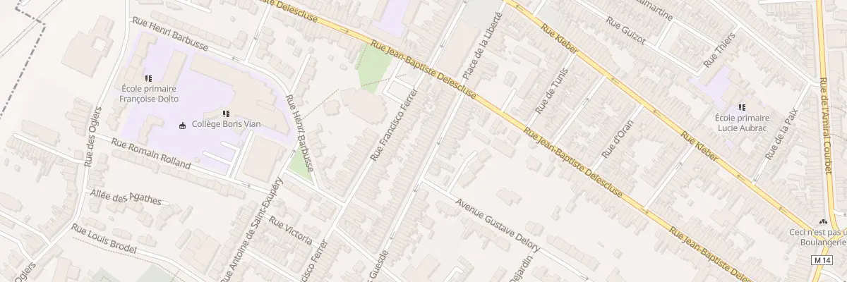 Plan du 175 Rue Jules Guesde à Croix