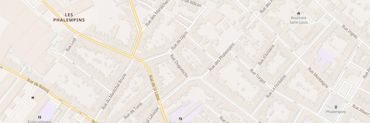 Plan du 16 Rue Duguesclin à Tourcoing