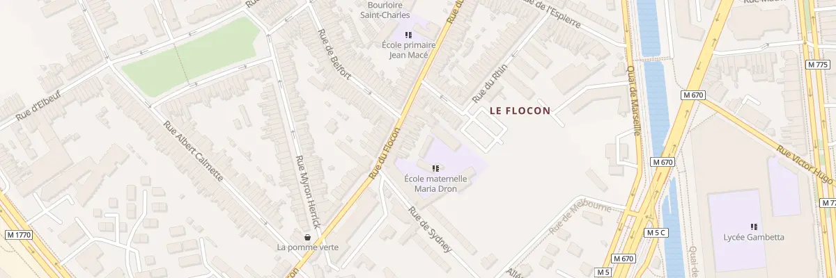 Plan du 109 Rue du Flocon à Tourcoing