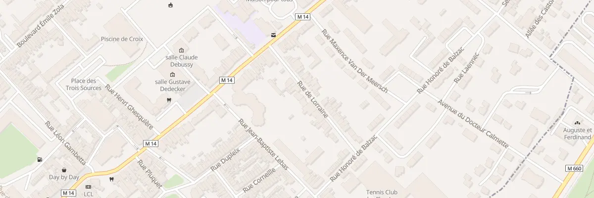 Plan du 28 Rue de Lorraine à Croix