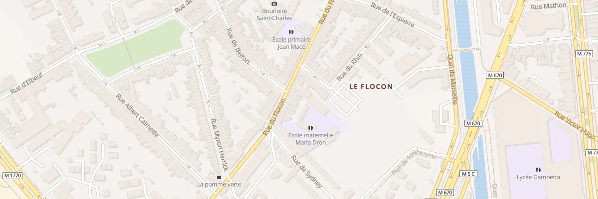 Plan du 105 Rue du Flocon à Tourcoing