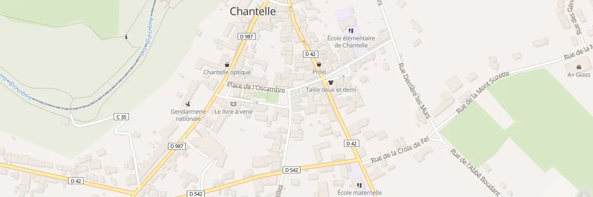 Plan du 25 Pl de l’Oscambre à Chantelle