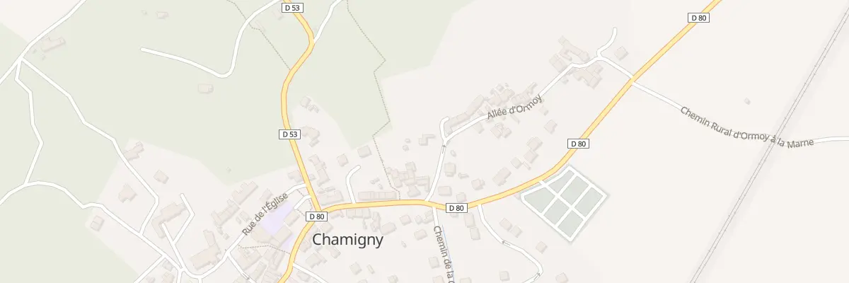 Plan du 3 All d’Ormoy à Chamigny