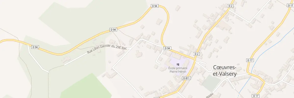 Plan du 3 Rue Leon Garnier du 29e Rac à Cœuvres-et-Valsery