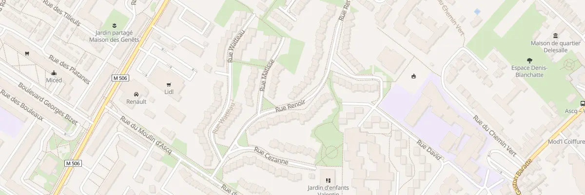 Plan du 1 Rue Renoir à Villeneuve-d’Ascq