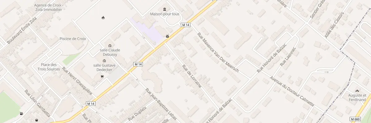 Plan du 15 Rue de Lorraine à Croix