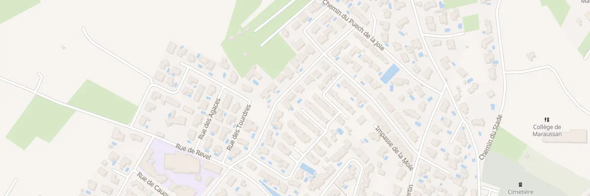 Plan du 160 Rue de la Cardonilhe à Maraussan