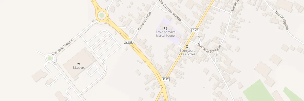 Plan du 25 Rte Nationale à Bugnicourt