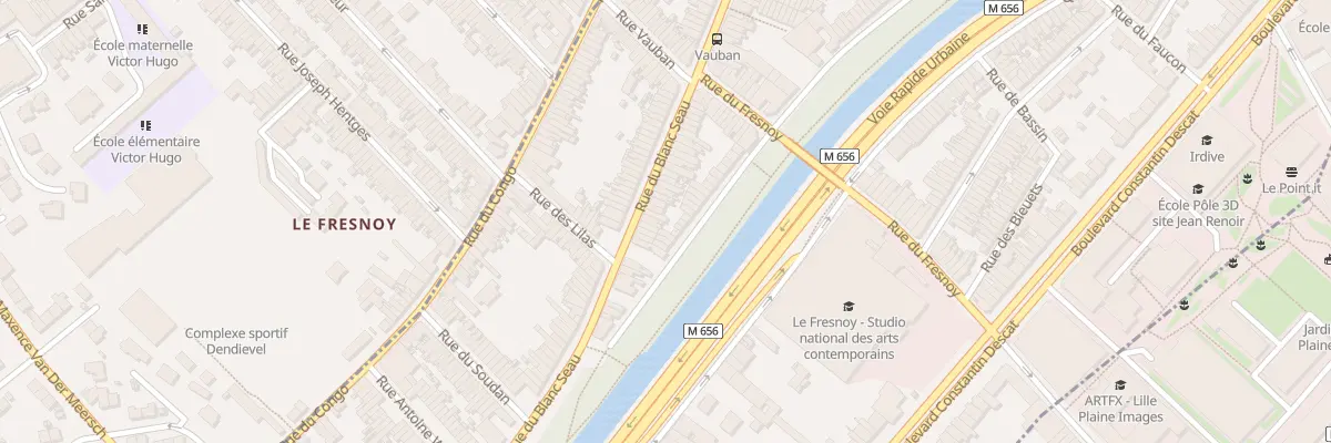 Plan du 375 Rue du Blanc Seau à Tourcoing