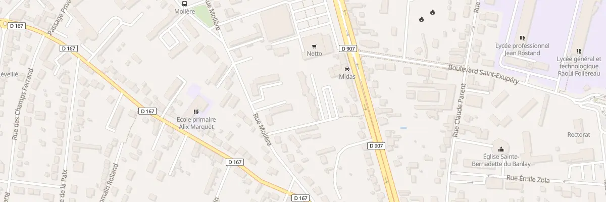 Plan du 14 Rue Moliere à Nevers