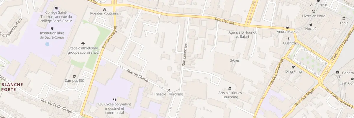 Plan du 8 Rue Leverrier à Tourcoing