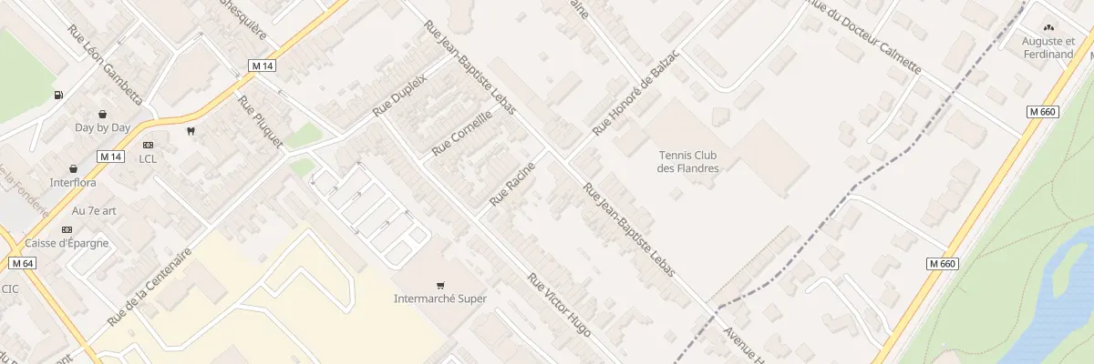 Plan du 64 Rue Jean-Baptiste Lebas à Croix