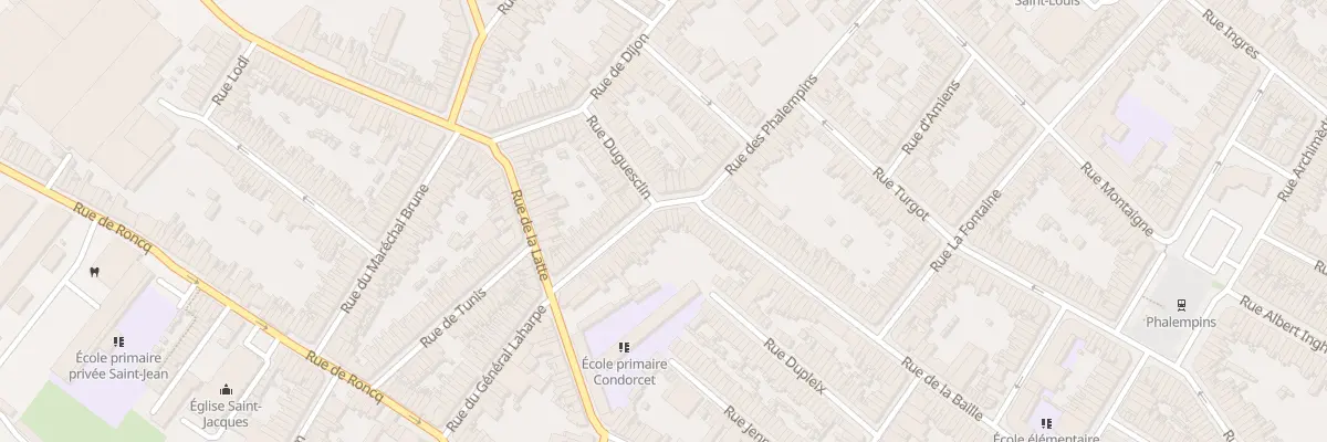 Plan du 30 Rue des Phalempins à Tourcoing
