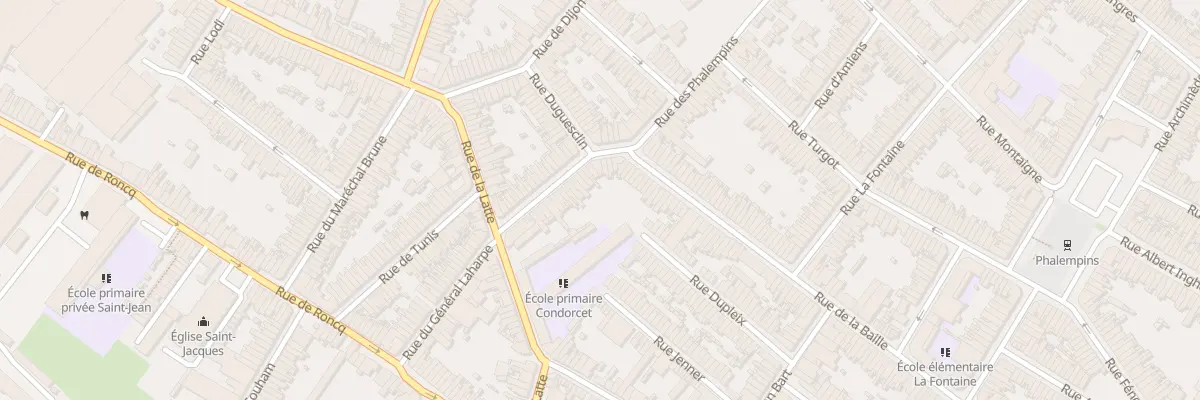 Plan du 22 Rue des Phalempins à Tourcoing