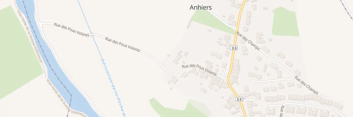Plan du 98 Rue des Poux Volants à Anhiers