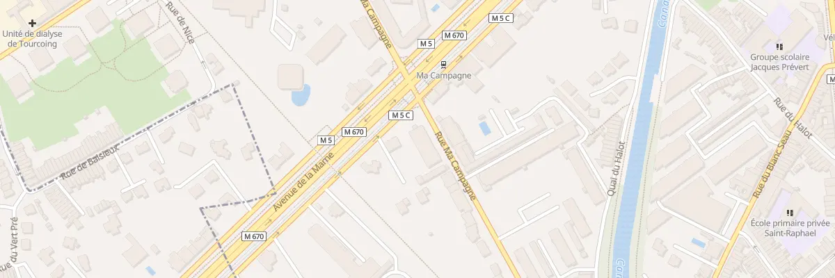 Plan du 40 Rue Ma Campagne à Tourcoing