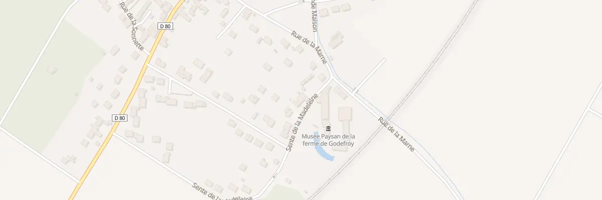 Plan du 3 Sen de la Madeleine à Chamigny