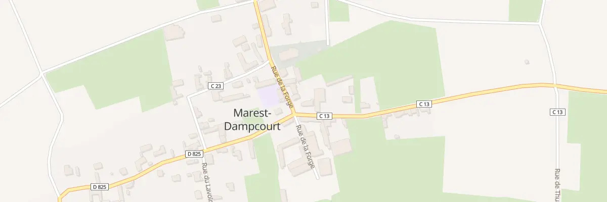 Plan du 1 Rue de Thury à Marest-Dampcourt