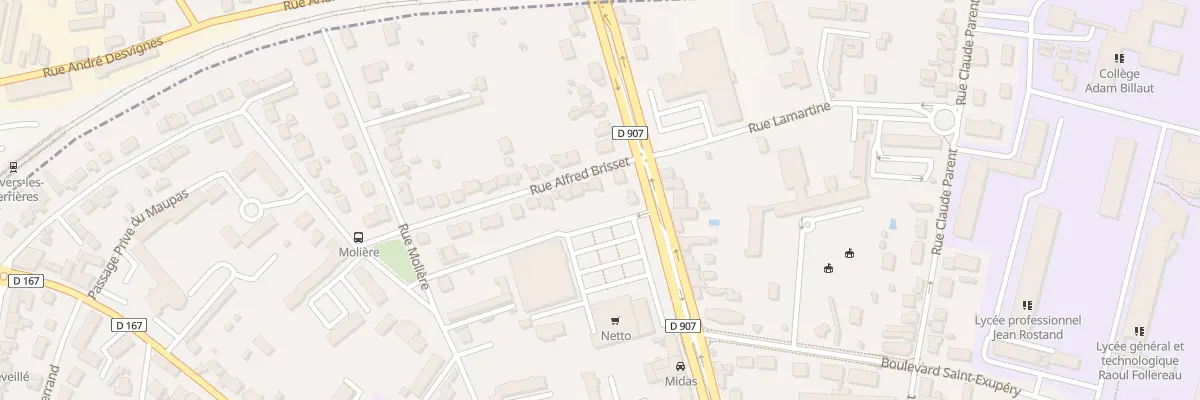Plan du 1 Rue Alfred Brisset à Nevers