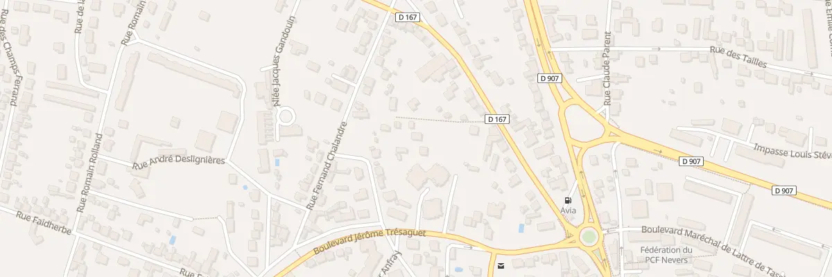 Plan du 13T Rue de Vauzelles à Nevers