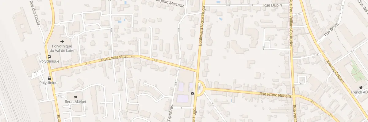 Plan du 10 Rue des Perrières à Nevers