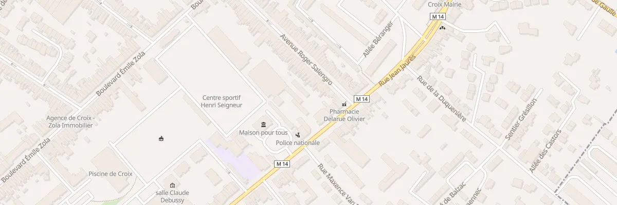 Plan du 107 Rue Jean Jaurès à Croix