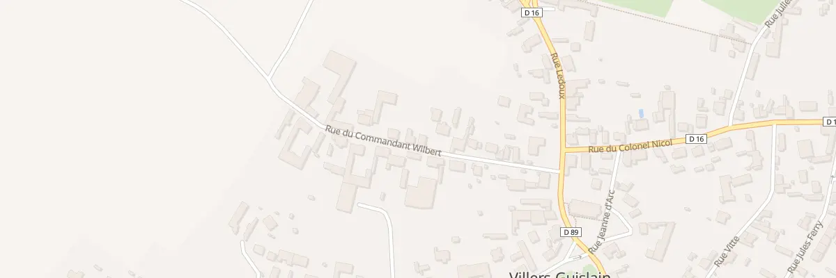 Plan du 10 Rue du Commandant Wilbert à Villers-Guislain