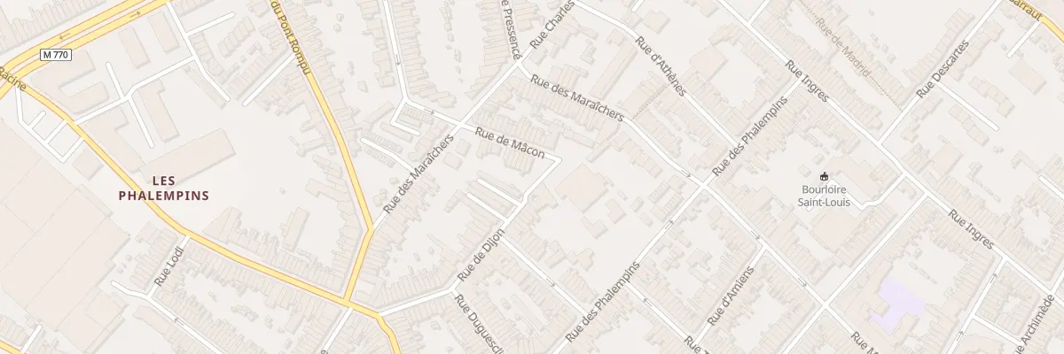 Plan du 45 Rue de Mâcon à Tourcoing