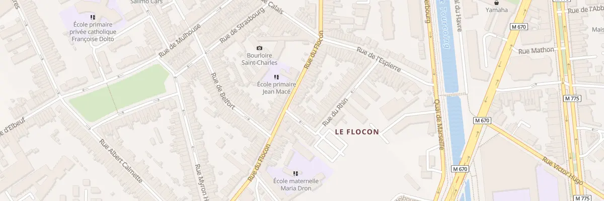 Plan du 83 Rue du Flocon à Tourcoing