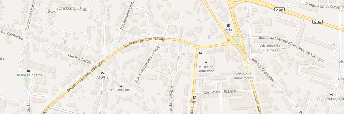 Plan du 25 Rue des Perrières à Nevers