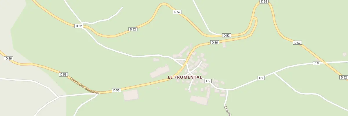 Plan du 5123 Le Fromental aux Salces
