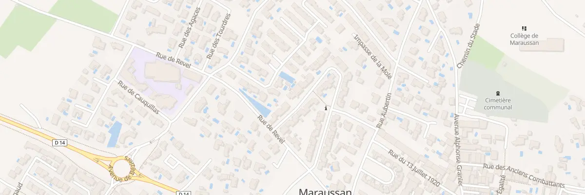 Plan du 35 Rue du Flanc des Coteaux à Maraussan
