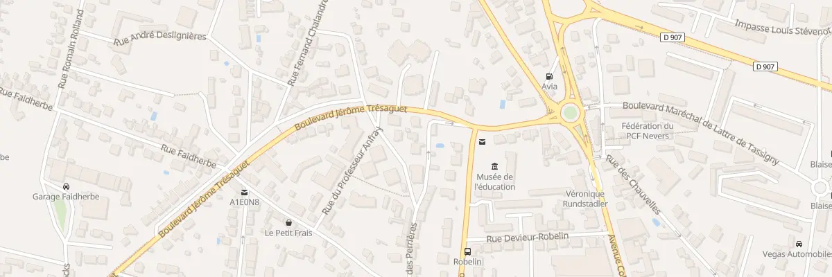 Plan du 27 Rue des Perrières à Nevers