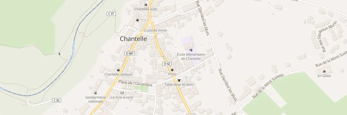Plan du 25 Rue de l’Horloge à Chantelle